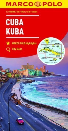 KUBA CUBA mapa samochodowa 1: 000 000 MARCO POLO 2017 (1)