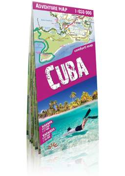 KUBA CUBA laminowana mapa samochodowo - turystyczna EXPRESSMAP 2018 (1)