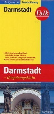 Darmstadt plan miasta 1:17 000 i mapa regionu 1:150 000 FALK VERLAG (1)