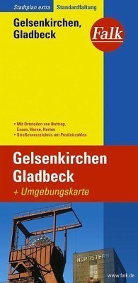 Gelsenkirchen, Gladbeck plan miasta 1:18 000 i mapa regionu 1:150 000 FALK VERLAG (1)