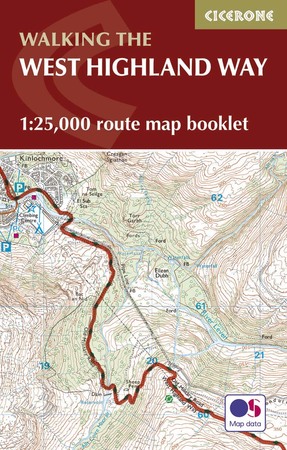 WEST HIGHLAND WAY mapa / atlas 1:25 000 CICERONE 2023 (1)