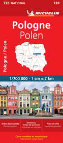 POLSKA mapa drogowa 1:700 000 MICHELIN 2020