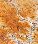 CZARNOGÓRA, PÓŁNOCNA ALBANIA mapa geograficzna 1:200 000 GIZIMAP (3)
