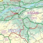 BHUTAN I PÓŁNOCNE INDIE mapa samochodowa 1:345 000/ 1:2 100 000 ITMB 2016 (2)