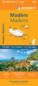 MADERA mapa turystyczna 1:60 000 MIHELIN 2023