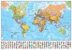 ŚWIAT laminowana mapa ścienna 69 x 53 cm 1:60 000 000 Maps International (1)