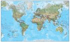 ŚWIAT 198 x 123 cm laminowana mapa geograficzna 1:20 000 000 MAPS INTERNATIONAL 2022 (1)