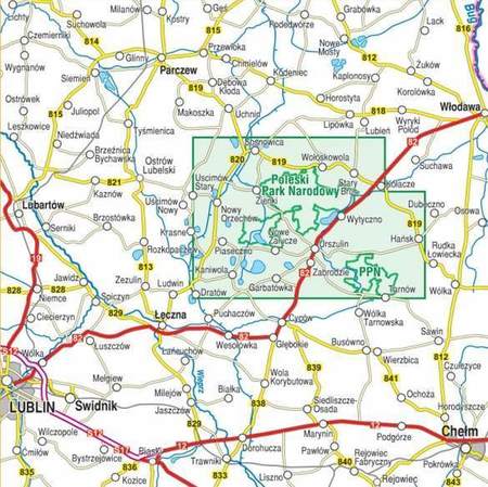 POLESKI PARK NARODOWY mapa turystyczna 1:40 000 COMPASS 2021 (3)