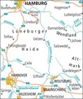LUNEBURGER HEIDE / HANNOVER mapa rowerowa ADFC 2021 (2)