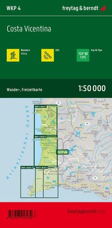 COSTA VICENTINA mapa turystyczna 1:50 000 FREYTAG & BERNDT 2021 (4)