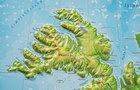 ISLANDIA mapa plastyczna 1:1 500 000 GEORELIEF (4)