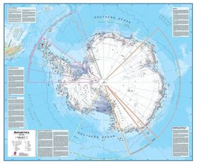 ANTARKTYDA mapa ścienna 1:7 000 000 MAPS INTERNATIONAL 2022
