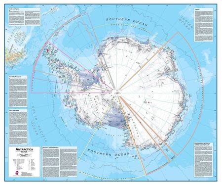 ANTARKTYDA mapa ścienna 1:7 000 000 MAPS INTERNATIONAL (2)