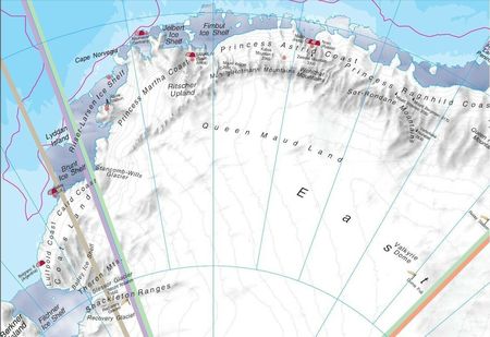 ANTARKTYDA mapa ścienna 1:7 000 000 MAPS INTERNATIONAL (3)