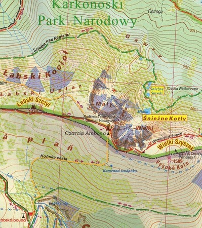 KARKONOSZE POLSKIE I CZESKIE laminowana mapa turystyczna 1:25 000 PLAN 2021 (2)