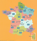 FRANCHE-COMTE mapa 1:200 000 MICHELIN 2022 (3)
