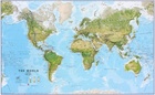 ŚWIAT 136 x 86 cm mapa geograficzna 1:30 000 000 MAPS INTERNATIONAL 2022 (2)