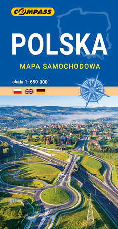 POLSKA mapa samochodowa 1:650 000 COMPASS 2022 (1)