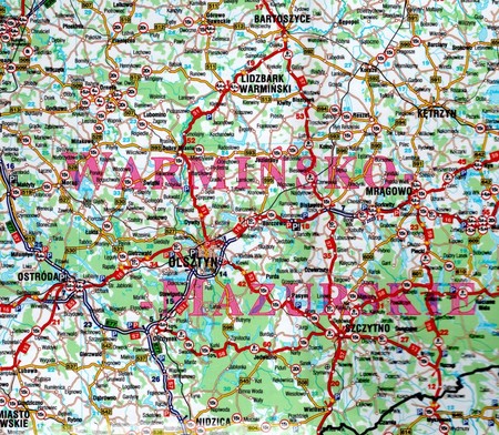 POLSKA TIR mapa laminowana 1:750 000 DEMART 2021 (2)