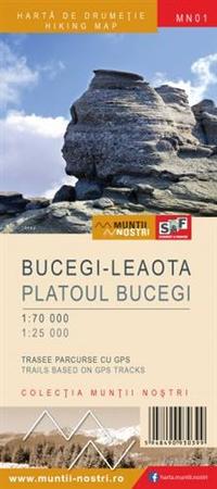 BUCEGI - LEAOTA mapa turystyczna 1:70 000 / 1:25 000 Schubert & Franzke (1)
