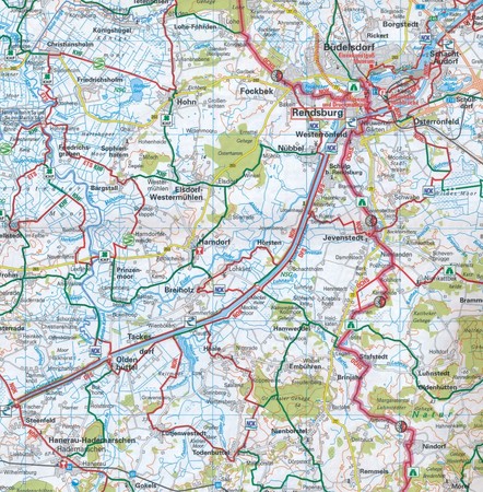 NORDFRIESLAND / SCHLESWIG mapa rowerowa ADFC 2022 (3)