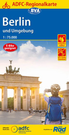 BERLIN I OKOLICE mapa rowerowa 1:75 000 ADFC 2021