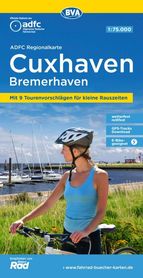 CUXHAVEN / BREMENERHAVEN mapa rowerowa 1:75 000 ADFC 2022