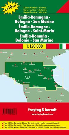 EMILIA ROMANIA BOLONIA SAN MARINO mapa 1:150 000 FREYTAG & BERNDT (2)