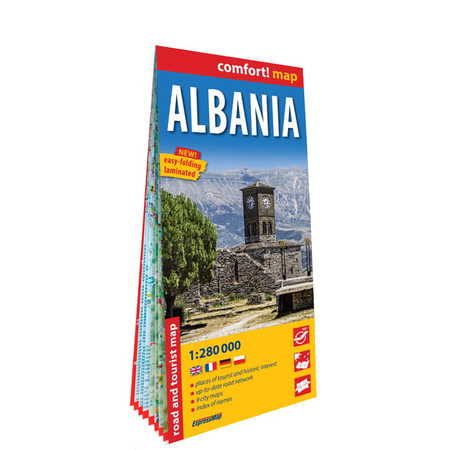 ALBANIA mapa laminowana 1:280 000 EXPRESSMAP 2022 (1)