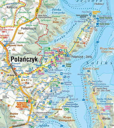 JEZIORO SOLIŃSKIE MYCZKOWIECKIE I OKOLICE mapa 1:25 000 COMPASS 2022 (5)