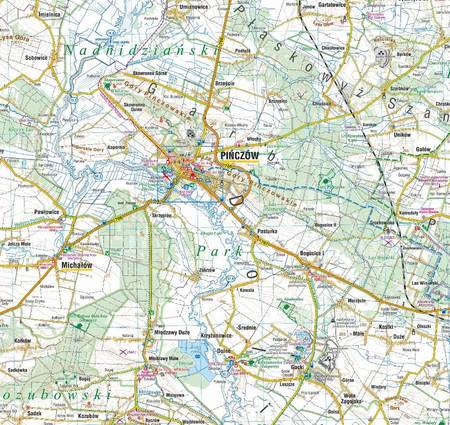 PONIDZIE Spływ Kajakowy Nidą mapa laminowana 1:75 000 COMPASS 2022 (3)