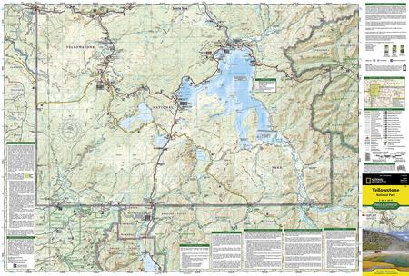 YELLOWSTONE National Park mapa wodoodporna NATIONAL GEOGRAPHIC 2019 (6)