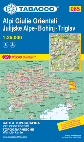 ALPY JULIJSKIE BOHNIJ TRIGLAV 065 mapa turystyczna 1:25 000 TABACCO 2020