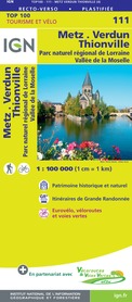 111 Metz / Verdun / Thionville mapa 1:100 000 IGN