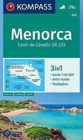 MINORKA MENORCA mapa turystyczna 1:50 000 KOMPASS