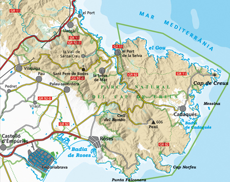 CAP DE CREUS NP mapa turystyczna 1:25 000 ALPINA EDITORIAL 2022/2023 (2)