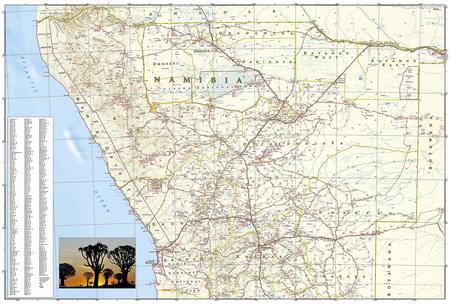 NAMIBIA mapa wodoodporna NATIONAL GEOGRAPHIC 2022 (6)