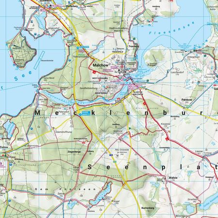 MURITZ WAREN MALCHOW mapa turystyczna 1:50 000 FREYTAG & BERNDT 2022 (4)