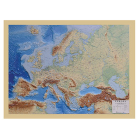 EUROPA mapa plastyczna reliefowa 1:7 000 000 GlobalMap