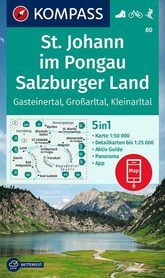 ST. JOHANN IM PONGAU, SALZBURGER LAND mapa turystyczna 1:50 000 KOMPASS 2022