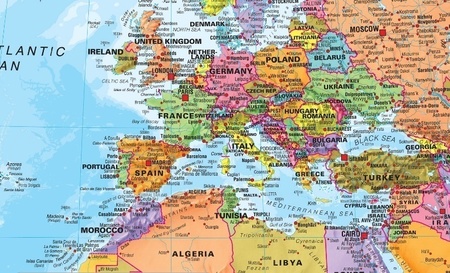 ŚWIAT polityczna mapa ścienna 1:30 000 000 Maps International 2022 (3)