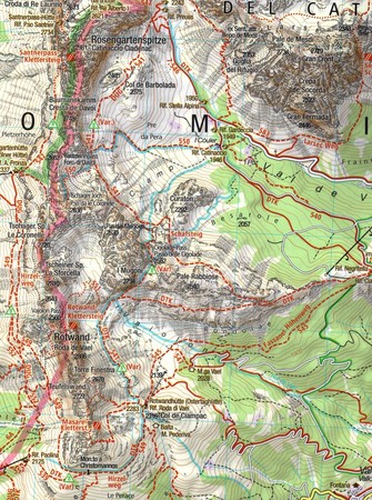 VAL DI FASSA MARMOLADA mapa turystyczna 1:25 000 KOMPASS 2022 (3)