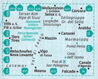 VAL DI FASSA MARMOLADA mapa turystyczna 1:25 000 KOMPASS 2022 (2)
