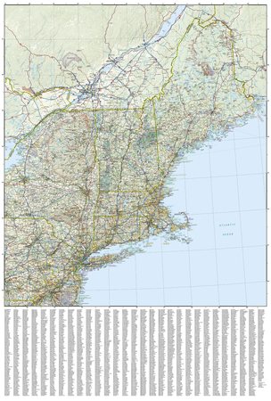 USA PÓŁNOCNY WSCHÓD mapa wodoodporna NATIONAL GEOGRAPHIC 2022 (4)