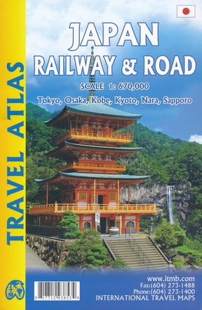 JAPONIA atlas drogowo-kolejowy 1:670 000 ITMB (1)