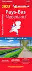 HOLANDIA NIDERLANDY mapa 1:400 000 MICHELIN 2023 (1)