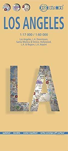 LOS ANGELES plan miasta laminowany 1:17 000 / 1:60 000 BORCH 2020