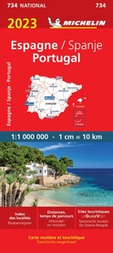 HISZPANIA PORTUGALIA mapa 1:1 000 000 MICHELIN 2023