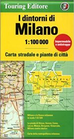 MEDIOLAN I OKOLICE BERGAMO mapa samochodowa 1:100 000 TOURING EDITORE 2022