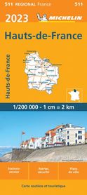 HAUTS-DE-FRANCE mapa 1:200 000 MICHELIN 2023